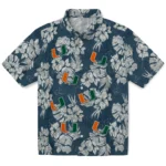 Miami Hurricanes Hawaiian Shirt – Hibiscus Flowers