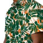 Miami Hurricanes Hawaiian Shirt – Hibiscus Overlay