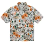 Miami Hurricanes Hawaiian Shirt – Hibiscus Seaside