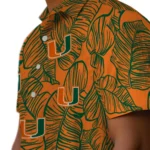 Miami Hurricanes Hawaiian Shirt – Leaf Outline