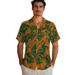 Miami Hurricanes Hawaiian Shirt – Monstera Layer