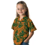 Miami Hurricanes Hawaiian Shirt – Monstera Layer