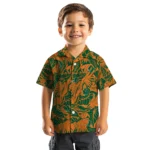 Miami Hurricanes Hawaiian Shirt – Monstera Layer