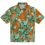 Miami Hurricanes Hawaiian Shirt – Palm Leaves