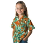 Miami Hurricanes Hawaiian Shirt – Palm Leaves