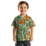 Miami Hurricanes Hawaiian Shirt – Palm Leaves