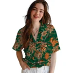 Miami Hurricanes Hawaiian Shirt – Palm Sunset