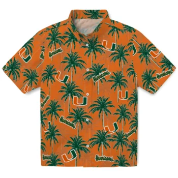 miami hurricanes palm grove orange hawaiian shirts best selling