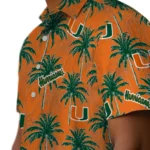 Miami Hurricanes Hawaiian Shirt – Palm Tree Motif