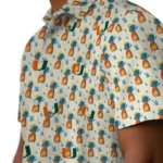 Miami Hurricanes Hawaiian Shirt – Pineapple Delight