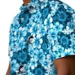 Miami Marlins Hawaiian Shirt – Hibiscus Blooms