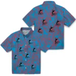Miami Marlins Hawaiian Shirt – Leaf Outline
