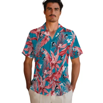 miami marlins palm leaves blue hawaiian shirts fashion forward