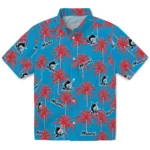 Miami Marlins Hawaiian Shirt – Palm Tree Motif