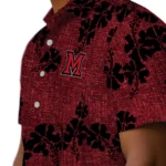 Miami RedHawks Hawaiian Shirt – 50th State Flower