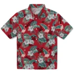 Miami RedHawks Hawaiian Shirt – Flamingo and Hibiscus
