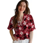 Miami RedHawks Hawaiian Shirt – Hibiscus Flower Design