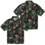Miami RedHawks Hawaiian Shirt – Hibiscus Leaves Pattern