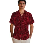 Miami RedHawks Hawaiian Shirt – Leaf Outline