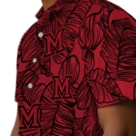 Miami RedHawks Hawaiian Shirt – Leaf Outline
