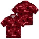 Miami RedHawks Hawaiian Shirt – Palm And Clouds