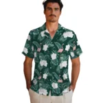 Michigan State Spartans Hawaiian Shirt – Flamingo and Hibiscus