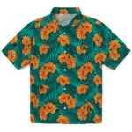 Michigan State Spartans Hawaiian Shirt – Hibiscus and Palm Leaves