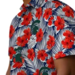 Michigan State Spartans Hawaiian Shirt – Hibiscus Fiesta