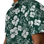 Michigan State Spartans Hawaiian Shirt – Hibiscus Flower Design