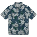 Michigan State Spartans Hawaiian Shirt – Hibiscus Flowers