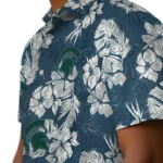 Michigan State Spartans Hawaiian Shirt – Hibiscus Flowers
