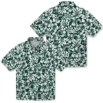 Michigan State Spartans Hawaiian Shirt – Hibiscus Motif