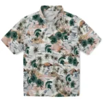 Michigan State Spartans Hawaiian Shirt – Hibiscus Seaside