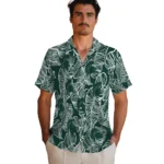 Michigan State Spartans Hawaiian Shirt – Leaf Outline