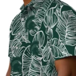 Michigan State Spartans Hawaiian Shirt – Leaf Outline