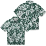 Michigan State Spartans Hawaiian Shirt – Monstera Layer