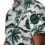 Michigan State Spartans Hawaiian Shirt – Palm Sunset