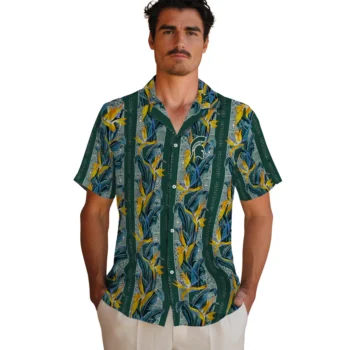 michigan state spartans paradise vines green hawaiian shirts fashion forward