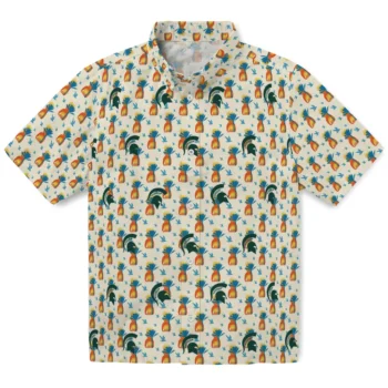 michigan state spartans pineapple delight beige hawaiian shirts best selling