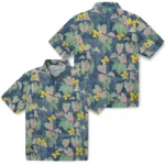 Michigan Wolverines Hawaiian Shirt – Anthurium Overlay