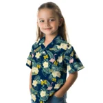 Michigan Wolverines Hawaiian Shirt – Flamingo and Hibiscus