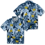 Michigan Wolverines Hawaiian Shirt – Hibiscus Arrangement