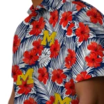 Michigan Wolverines Hawaiian Shirt – Hibiscus Fiesta