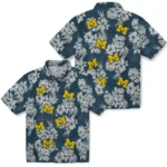 Michigan Wolverines Hawaiian Shirt – Hibiscus Flowers