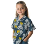 Michigan Wolverines Hawaiian Shirt – Hibiscus Flowers