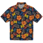 Michigan Wolverines Hawaiian Shirt – Hibiscus Foliage