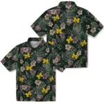 Michigan Wolverines Hawaiian Shirt – Hibiscus Leaves Pattern