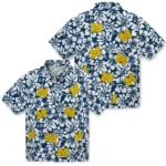 Michigan Wolverines Hawaiian Shirt – Hibiscus Motif