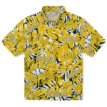 Michigan Wolverines Hawaiian Shirt – Hibiscus Overlay