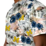 Michigan Wolverines Hawaiian Shirt – Hibiscus Seaside